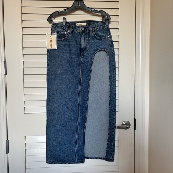 (SOLD) GRLFRND High Slit Maxi Skirt SIZE 27 - Picture 4 of 5